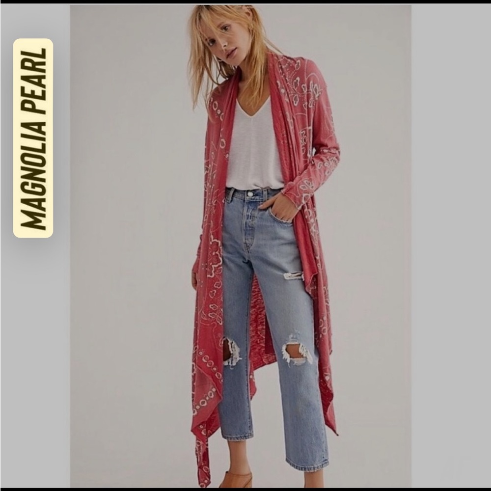Magnolia Pearl Red Bandanna, Stargazer Duster